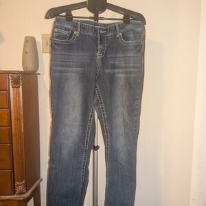 Maurice's Sz 13/14 Short Curvy Dark Wash Straight Leg Jeans Casual Normcore